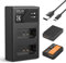 K&F Concept LP-E10 Battery and Dual Slot Battery Charger for Canon EOS Rebel T3, T5, T6, T7, EOS 1100D, 1200D, 1300D 1500D, 2000D Kiss X50, X70 Cameras