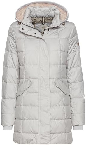 camel active Damen Gesteppte Jacke mit Abnehmbarer Kapuze
