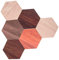 UPKOCH 6pcs Hexagon Kunst Holz Panel Hexagon Form Home Decor Holz Kunst Panel