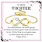 PDTU Geschenk für Tochter, Tochter Geschenke von Mama Unendlichkeitszeichen Armband Damen Gold Silber 925, An Meine Tochter Armband Geschenke für Tochter Muttertag Geburtstag Weihnachten Abschluss
