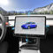 AAMHHM Support pivotant pour écran Tesla Model Y 2019-2024 et Model 3 2017-2023 Gauche/Droite 30° Haut/Bas 15° Rotatif Quatre Directions Support Rotatif pour Écran Tesla en Alliage d'Aluminium