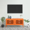 Iiaky Meuble TV Orange 105x35x50 cm Acier,Meuble TV,Table Basse Salon Meuble TV,Table Basse LED Couleurs