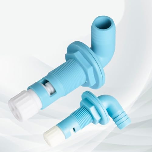 Fish Hold Tête de pulvérisation réglable pour aérateur avec construction de qualité marine et tuyau cannelé pour installation de vivier (29 mm)
