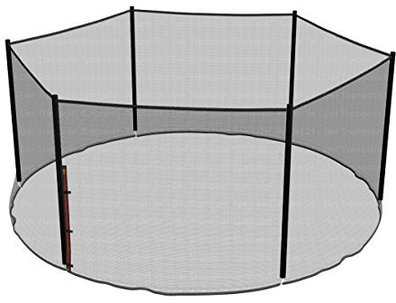 Ampel 24 Ersatz Sicherheitsnetz für Trampolin Ø 430 cm,Gartentrampolin Ersatznetz für 6 Stangen, Netz außenliegend, Ersatzteil reißfest, UV-beständig