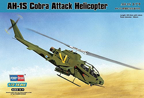 Hobbyboss 1:72 Scale AH-1S Cobra Attack Helicopter Assembly Authentic Kit
