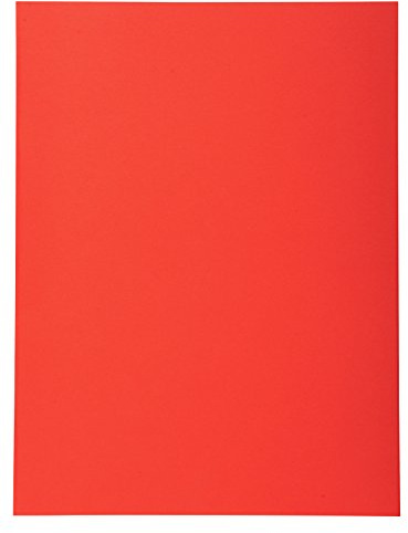 Exacompta 420012E 100er Pack Aktendeckel Forever® 170 g/m2 Aus Recycling-Karton für DIN A4 Blauer Engel ideal für die lose Blatt-Ablage rot Sammelmappe Dokumentenmappe