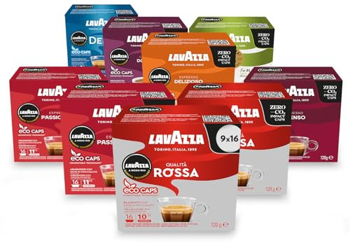 Lavazza Modo Variety Bundles 9 Packets of Total of 132 Coffee Capsules