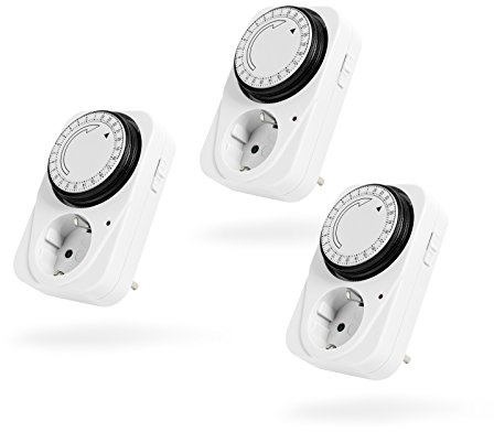 GOOBAY-Prise zu Zeitschaltuhr Analog Juego de 3 unidades
