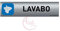 AUA SIGNALETIQUE - Plaque de porte Aluminium brossé imprimé AluSign - 200x50 mm - Double Face adhésif au dos - Impression UV directement sur l'aluminium (Pas de contre collage) (Lavabo)