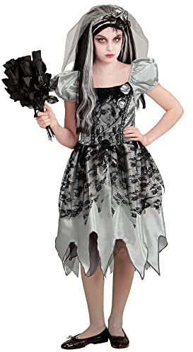 W WIDMANN MILANO Party Fashion - Kinderkostüm Geisterbraut, Kleid, Gespenst, Faschingskostüme, Halloween