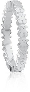 TOUS Damen Ring aus Sterlingsilber mit Bärenmotiv, Gr. 14, elegant und vielseitig, gerade Kollektion