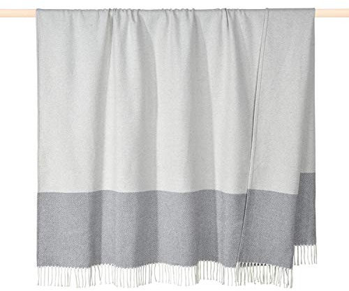 pad - Decke - Kuscheldecke - Sofadecke - Stripes - Grey/grau - 150 x 200 cm