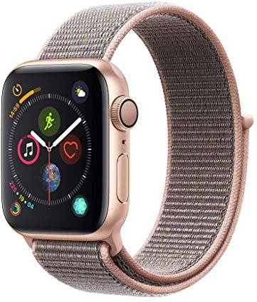 Apple Watch Series 4 40mm (GPS) - Aluminiumgehäuse Gold Sandrosa Sport Loop (Generalüberholt)