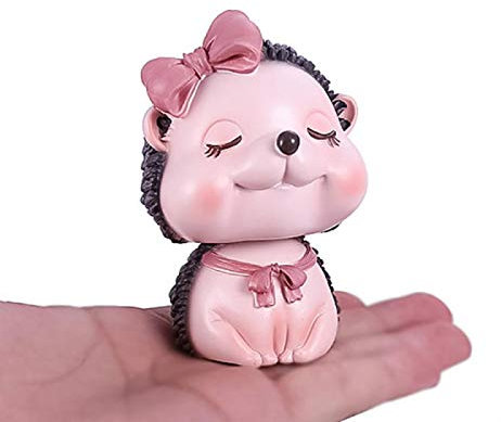 NEFSO Stück süße nickende Igel Figur Wackelkopf Puppen Home Auto Innendekoration Auto Ornamente Geschenke