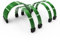 LINKUP - 50cm PSU PC Power Extension Cable Metallic Sleeved Silicone Coated Soft & Flexible to Route Custom Mod GPU & CPU w/Comb Kit | 1x 24P (20+4) | 2x 8P (4+4) CPU | 2x 8P (6+2) GPU | 500mm - Green