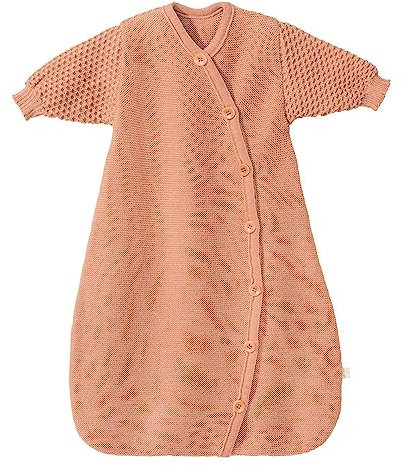 Langarm-Schlafsack Baby & Kleinkind - 100% Bio-Merino, TOG 1.7 – atmungsaktiv - Unisex Gr. 60 cm & 75 cm - nachhaltig & fair - für den Übergang & Winter - Made in Germany | Rosé Gr. 1 (60 cm)