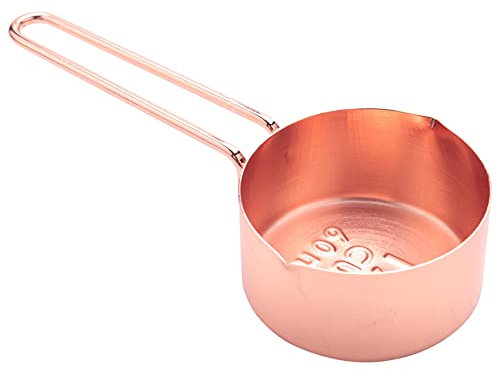 Jdeijfev Stainless Steel Measuring Cup and Spoon Set of 8 Engraved Measurements, Casting Funnel & Mirror Polished for Baking and Cooking