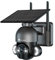 Ctronics 2.5K 4MP Caméra Surveillance WiFi Solaire Extérieur sans Fil PTZ Caméra IP sur Batterie Rechargeable Vision Nocturne Couleur Détection Humaine PIR Audio Bidirectionnel Slot Carte TF IP66