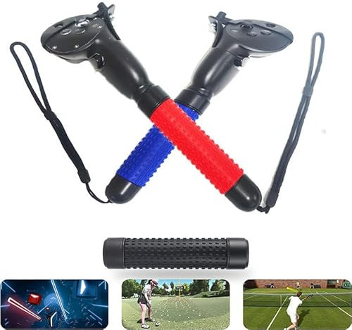 Aokicase VR Spielgriff Zubehör für Meta Quest Pro Controller, Griffverlängerungsgriffe für das Spielen von Beat Saber Gorilla Tag Spielen,VR Golf Club Attachment Golf+ First Person Tennis(alle-220)