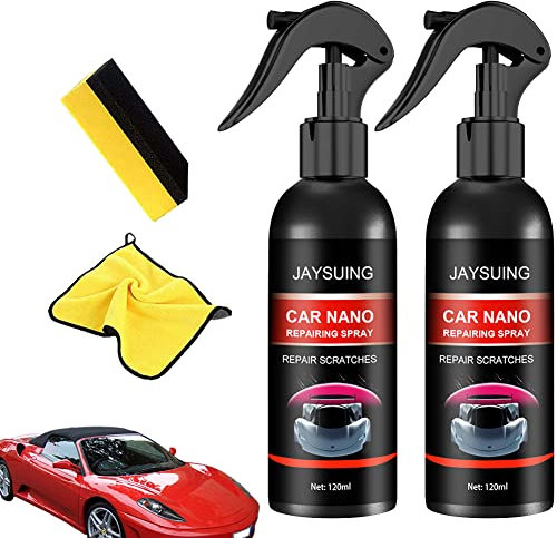 Magic Gem Nano Spray Seal, Nano Auto Spray Eliminador de arañazos, Spray reparador rápido para todas las carrocerías (2 unidades, 120 g)