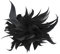 iSpchen Broche Plume Party Corsage Épingle à Cheveux Plumes Décoration De chapeau Accessoires en Plumes Moelleuses,Noir