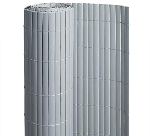 Canisse PVC en Rouleau de 3m pour clôture ou Balcon (1m50, Gris RAL 7040)