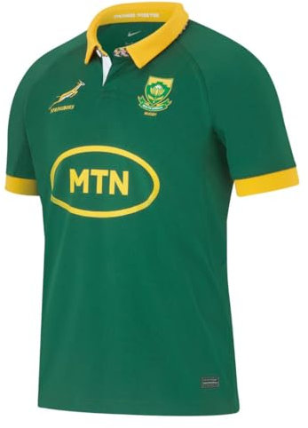 Adleme 2023 Springbok Stadium-Trikot, Rugby-Trikot, Rugby-T-Shirt, Poloshirt, Herren-Match-Trainings-Fußballtrikot (Color : Green, Size : M)