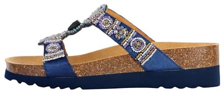 SCHOLL NEW BOGOTA BLEU CHAUSSURE FEMME (BLEU, Système Tailles Chaussures UE, Adulte, Femme, Nombre, Moyen, 35), Bleu marine, 35 EU