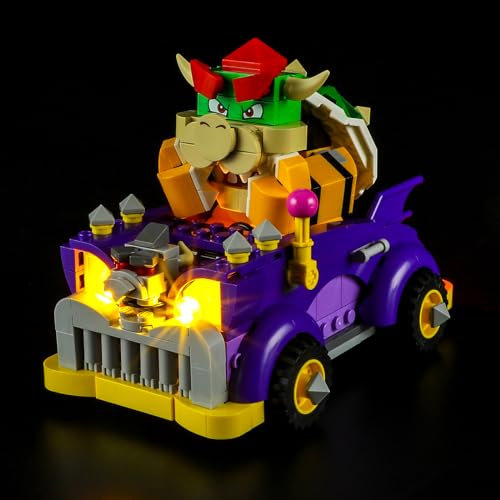 BRIKSMAX LED-Licht für Bowsers Monsterkarre - Erweiterungsset 71431 - Kompatibel mit Lego Super Mario Bausteinen - Ohne Lego Set