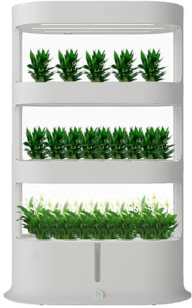 Hydroponics Growing with LED Grow Light - Indoor Herb Garden Kit for Herbs Fruits Vegetables - Aquaponics Grow Nursery Pots -