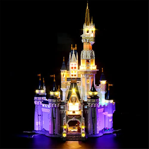 MENZAVA Licht-Set Kompatibel Mit 71040 Das Disney Schloss Disney - Led-Beleuchtungsset Für Bausteinen Modell - Modell Set Nicht Enthalten