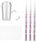Transparenter Nagelstempel Clear Nail Stamper Nagel Klares Silikon Stempeln mit Schaber French Tip Silikon Jelly Nagel Stempel mit Nail Art Liner Pinsel Nail Pen Brushes für DIY Nail Art
