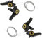 pistro 2 Paar 3 x 5/6/7 Gang MTB Fahrrad Daumenschaltung – Aluminiumlegierung Fahrrad Schalthebel Set mit Innenkabeln für Mountainbike, Straße, Falträder – passend für 22,2 mm Lenker