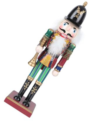 Garneck Holz Nussknacker Soldat Figur Weihnachtsdeko Aus Holz Traditionelle Bewegliche Mund Nussknacker Marionette Festliche Dekoration Für Zuhause Und Büro