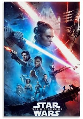 LONWEI Star Wars Postereinband, limitierte Auflage, Poster, Druck, Raum, Ästhetik, Leinwand, Wandkunst, Poster, Wohnung, Schlafzimmer, Dekoration, rahmenlos, Schlafsaal-Dekoration, ungerahmt, 60 x 90