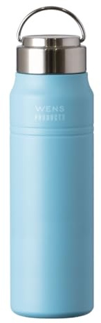 Atlas AWPB-701OCN Water Bottle, 23.7 fl oz (700 ml), Cold Insulated, Stainless Steel, Vacuum Insulated, Stainless Steel, Screw, Direct Drinking, Easy to Clean, Outdoor Activities, Wens, Ocean, Light