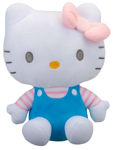 VFM e-Store - Hello Kitty Soft Toy Plush Navy Cute Character Plush Huggable Cuddly Stuffed Toy Plush Toy Cute Stuffed Plushie, Gifts for Birthday, Valentine's Day Christmas - 23cm Blue