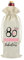 80th Birthday Gift for Women,Reusable Linen Jute Wine Bottle Bag with Drawstring,“80 and Fabulous” Design,Decorative Eco,Friendly Gift Wrap,Perfect Birthday Present for Her or Friend