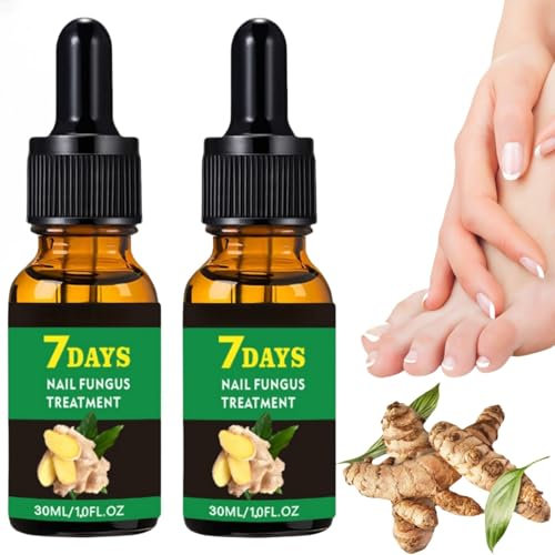 2pcs Fungal Nail Treatment,Ginger Nail Treatment N/ail Support N/ail Care,Na/il Fungus Treatment for Toenail And Fingernail,7 Days Na/il Treatment,Ginger Nai/l Growth Serum,Anti Fungus Nai/l Repair