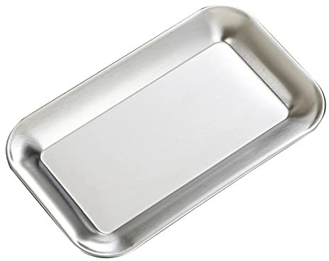 Edelstahl -Backblech, Stahl Backblech Edelstahl Brotschale mit Gutem Tragvermögen Edelstahlschale für Partys, Geburtstage, Feierlichkeiten, Bankette (S)