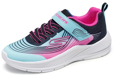 Skechers Girls Microspec Advance Trainers | Athletic, Adaptive Closure, Machine Washable, Cushioned Comfort Insole