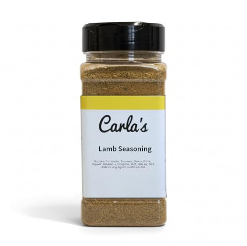Carla's Seasonings - Premium Lamb Seasoning| 225g Large Pot|Mix of Herbs, Garlic and Onion | Lamb Seasoning| Meat Rub