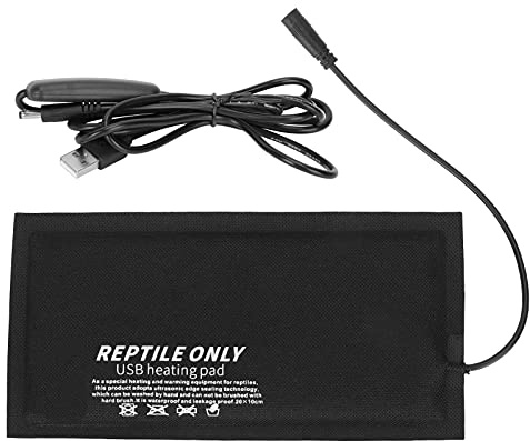 Picysa Reptile Heating Mat, USB Reptile Heating Mat, Under Tank Pad with Three-Level Temperature Control (Large three-speed temperature control)