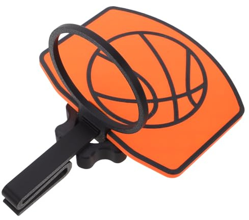 CVUTOVO Mini Basketball Hoop Clip for Trash Can in Office or Indoor Use, Plastic Material with Sleek Design and Fun Interactive Feature for Enhanced Cleanliness and Entertainment