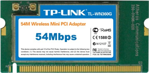 TP-LINK TL-WN360G 54MBPS Wireless Mini PCI Adapter