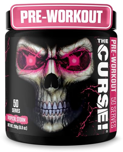 JNX The Curse! Pre Workout Powder with Creatine, Tropical Storm, 50 Srvs.
