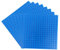 Katara 1741 Set of 8 Baseplates For Building Blocks, Compatible with Lego, Sluban, Papimax, Q-Bricks, 16x16 studs, Blue