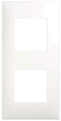 Plaque décor blanche 2 Postes Espace Evolution Arnould