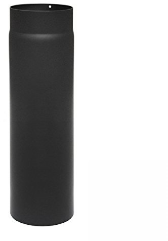 raik Rauchrohr/Ofenrohr 120 mm Durchmesser 500 mm Länge 2 mm Stärke Stahlblech Schwarz SH003-120-sw