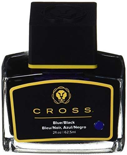 Cross 8945S-3 Fountain Pen Ink in Glass Jar, Contains 62.5 Ml of Specially Formulated Ink, 1 Bottle, Blue/Black